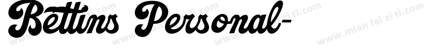 Bettins Personal字体转换